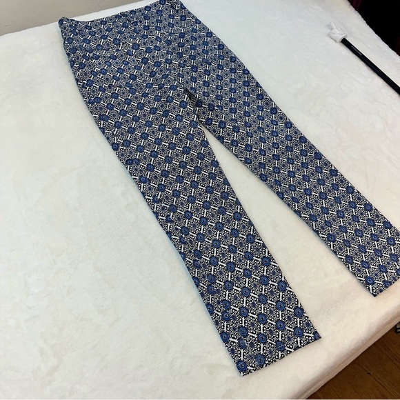 Jude Connally Womens Lucia Crop Stretch Knit Pants Blue Geometric Size Small - Picture 7 of 15
